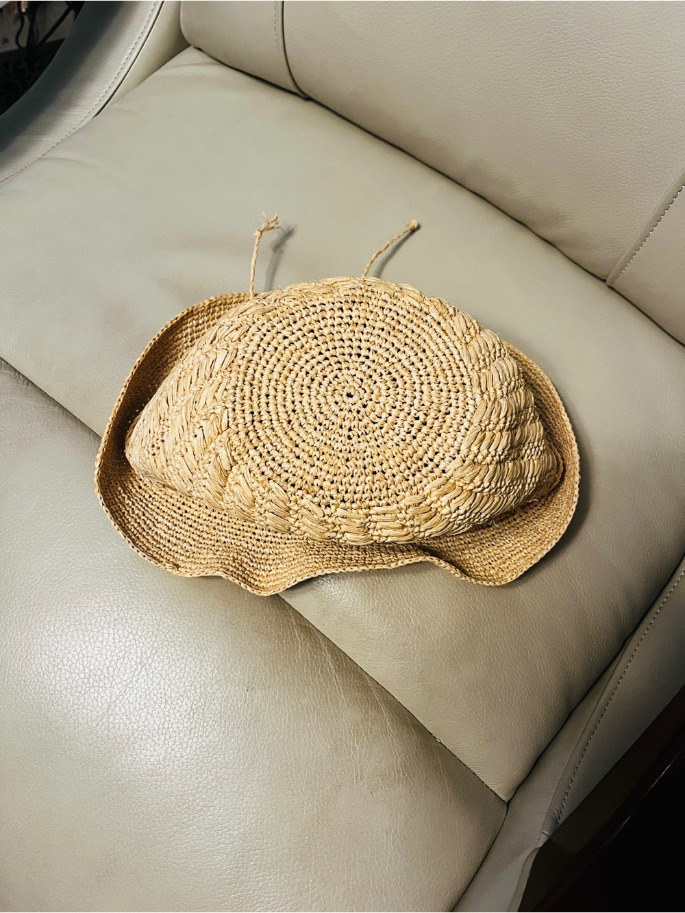 Helen Kaminski Woven Straw Sun Hat in Natural Tan